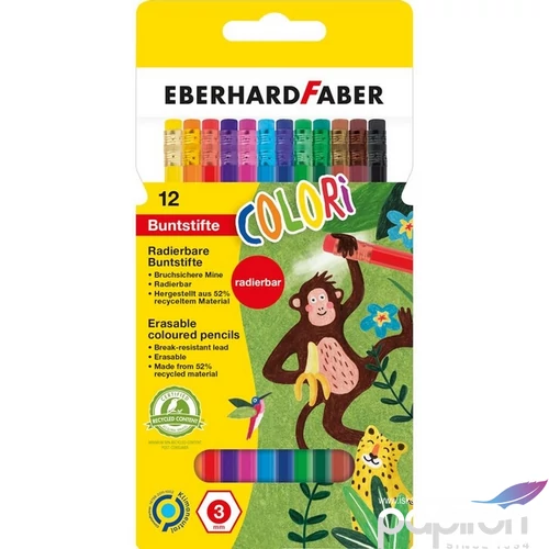 Eberhard Faber színes ceruza 12db-os, radíros Colori 