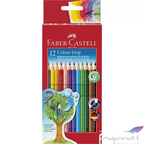 Faber-Castell színes ceruza 12db Grip 2001  112412 LEGNÉPSZERŰBB SZÍNES CERUZA