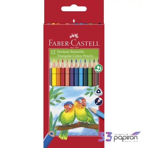Faber-Castell színes ceruza 12db háromszögletű ECO 120512EU / 120523