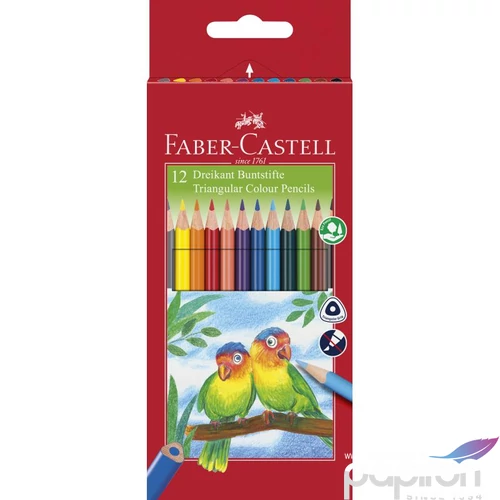 Faber-Castell színes ceruza 12db háromszögletű ECO 120512EU / 120523