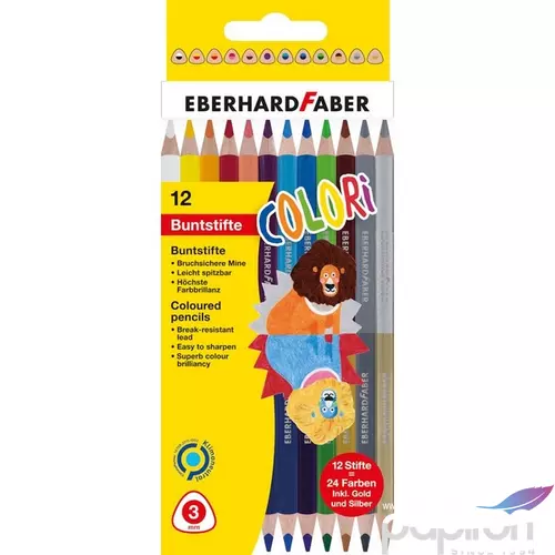 Eberhard Faber színes ceruza 12db-os, Colori duo (24 szín) 