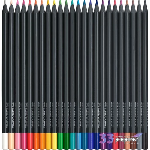 Faber-Castell színes ceruza 24db-os Black Edition fekete test 116424