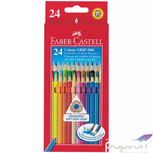 Faber-Castell színes ceruza 24db-os Grip 2001 Akvarell Környezetbarát ceruza 112424 112424