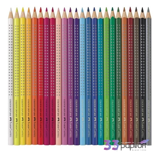 Faber-Castell színes ceruza 24db-os Grip Akvarell fémdobozban háromszög ceruza test 112423 112423