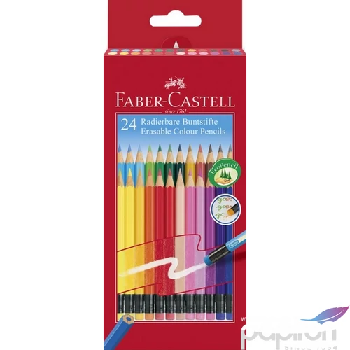 Faber-Castell színes ceruza 24db-os radíros véggel 116625 . 116625