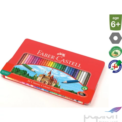 Faber-Castell színes ceruza 36db fémdobozos 115886