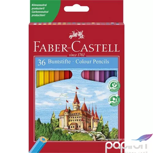 Faber-Castell színes ceruza 36db színes ceruza Várak vár törésállóhe hatszögletű átmérője: 3mm 120136. 120136