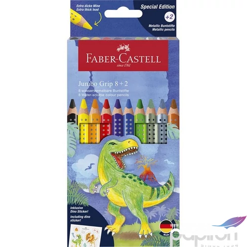 Faber-Castell színes ceruza 8+2 grip dinoszaurusz