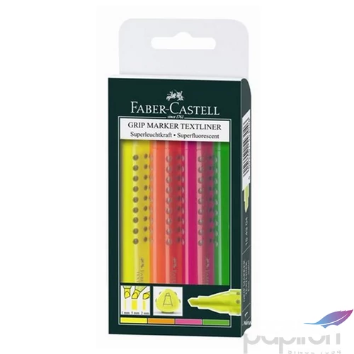 Faber-Castell szövegkiemelő Grip 1543 4db Highlighter. 154304