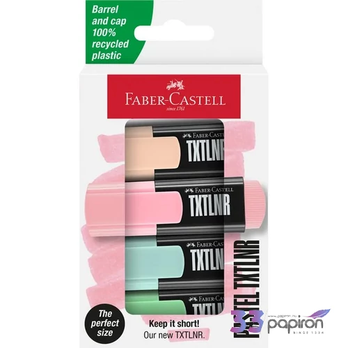 Faber-Castell Szövegkiemelő készlet 4db-os mini TXTLNR pasztell papír dobozban 154214
