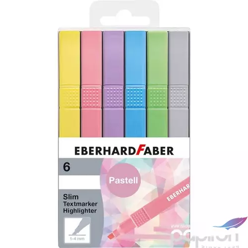 Eberhard-Faber szövegkiemelő 6db-os PASZTELL vékony 1-4mm