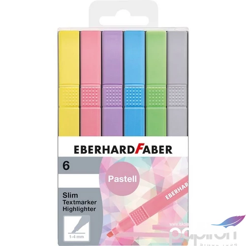 Eberhard-Faber szövegkiemelő 6db-os PASZTELL vékony 1-4mm