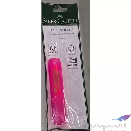 Faber-Castell szövegkiemelő Textliner 1546 neon rózsaszín Highlighter bliszteres PB154628