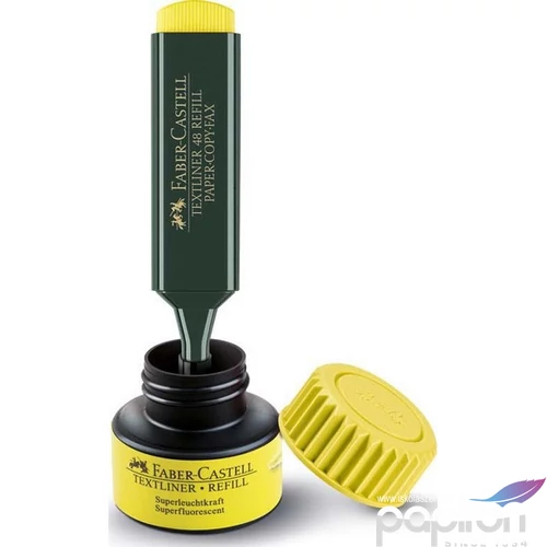 Faber-Castell szövegkiemelő Textliner utántöltő 25ml sárga. Highlighter 154907
