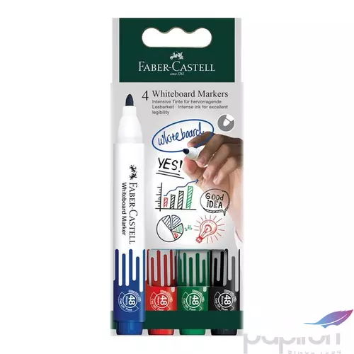 Faber-Castell táblafilc készlet, 4db-os W20