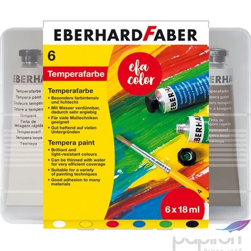 Faber-Castell tempera 6db db-os 18ml ,gyermekbarát prémium minőségű termék E575505