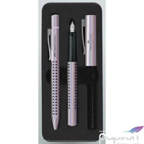 Faber-Castell töltőtoll Golyóstoll GRIP EDITION GLAM 2db-os M-es heggyel fém díszdobozban