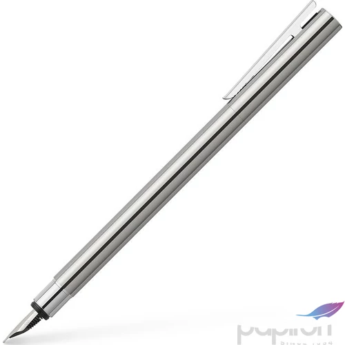 Faber-Castell töltőtoll Neo Slim rozsdamentes acél test fényes M 342000