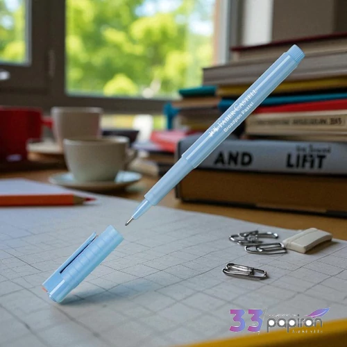 Faber-Castell tűfilc pasztell világoskék fineliner Broadpen 1554 155458