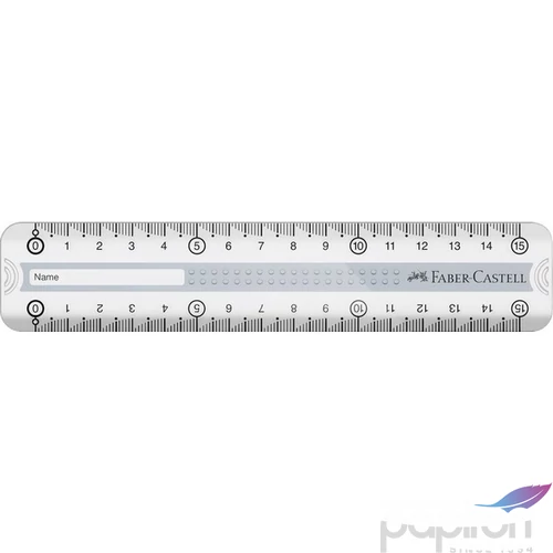 Faber-Castell Vonalzó Grip 15cm, szürke