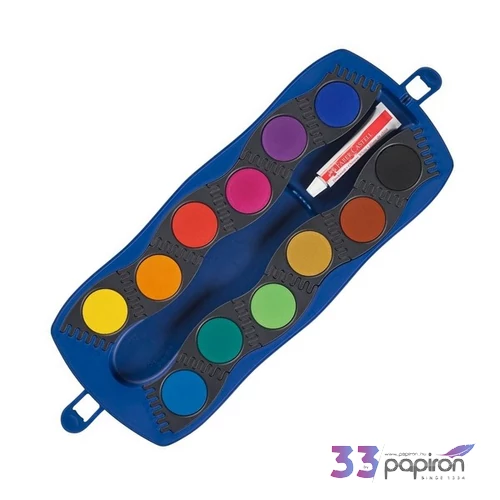 Faber-Castell Vízfestékkészlet 12db-os összeilleszthető kék + fehér tempera 125001
