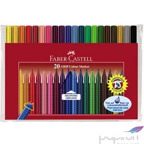 Faber-Castell filckészlet 20db Grip rostiron 155320 155320