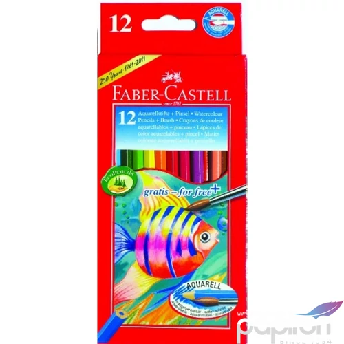 Faber-Castell színes ceruza 12db Akvarell Halas 114 413