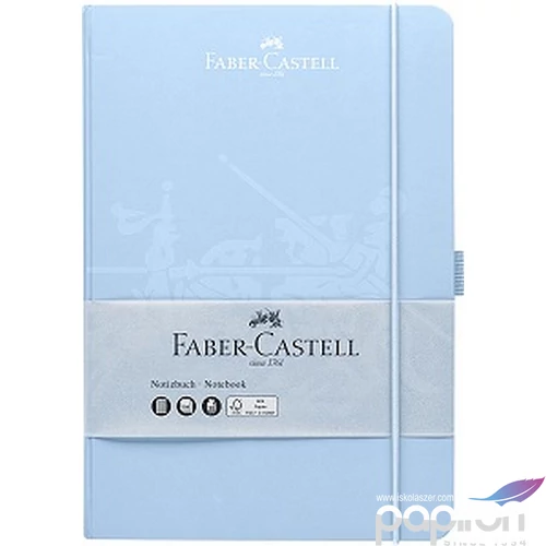Faber Castell A/6 jegyzetfüzet égkék, 194 lapos kockás tolltartóval