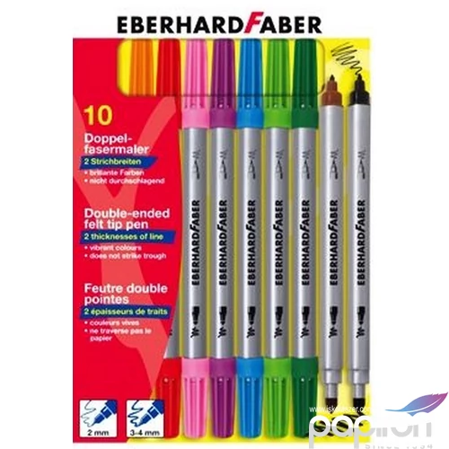 Eberhard Faber filckészlet 10db duplavégű Eberhard Faber E550010