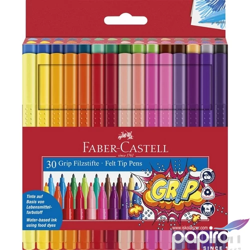 Faber Castell filctoll készlet 30db-os, Grip Felt tip pens