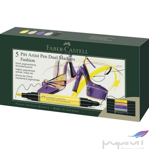 Faber Castell filctoll készlet AG-Kétvégű művész filctoll  5db-os PITT DIVAT