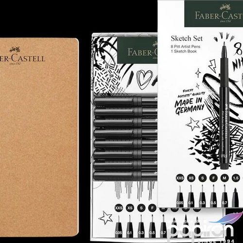 Faber Castell filctoll készlet AG-Művész filc készlet 8db-os PITT + 1db