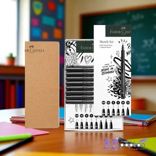 Faber Castell filctoll készlet AG-Művész filc készlet 8db-os PITT + 1db