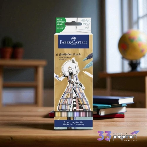 Faber Castell filctoll készlet Art and Graphic kétvégű alkoholos 6db-os GOLDFABER SKETCH 