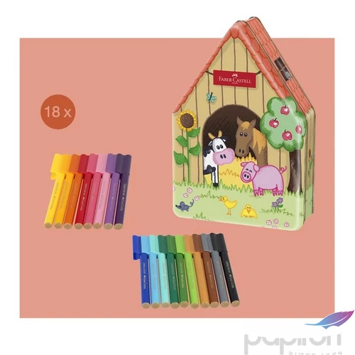 Faber Castell filctoll készlet 18db-os, Connector+kiegészítők