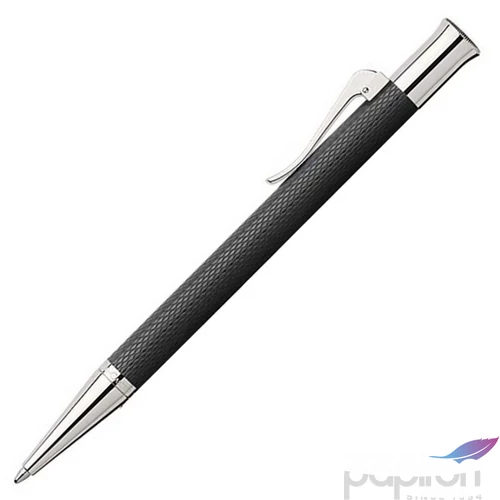 Faber Castell golyóstoll GVFC Guilloche ródium bevonatú fekete csavar mechanikával