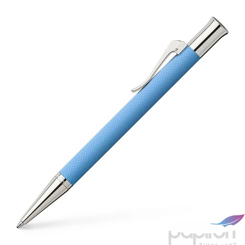 Faber Castell golyóstoll GVFC Guilloche ródium bevonatú öbölkék csavar mechanikával