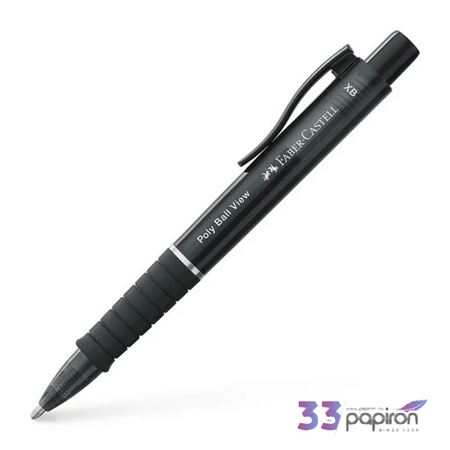 Faber Castell golyóstoll POLY BALL VIEW fekete test XB-s heggyel 145755