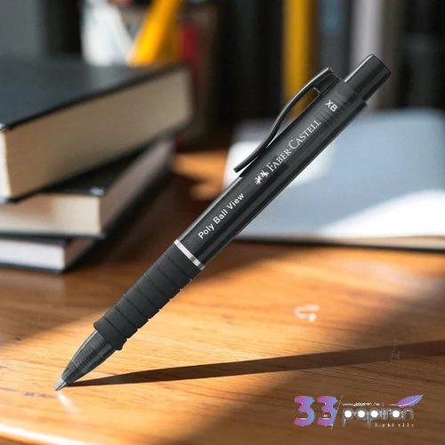 Faber Castell golyóstoll POLY BALL VIEW fekete test XB-s heggyel 145755