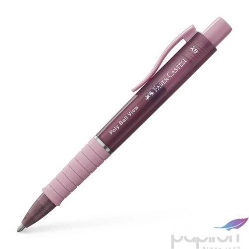 Faber Castell golyóstoll POLY BALL VIEW rózsa árnyékok test XB-s heggyel BL.