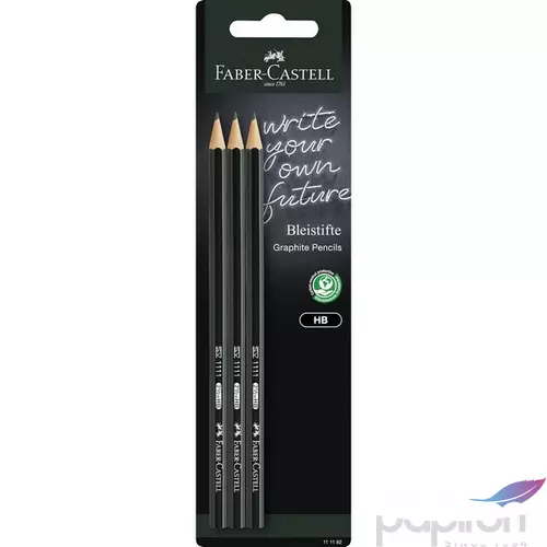 Faber Castell grafitceruza 3db-os 1111 HB fekete testű BL. 