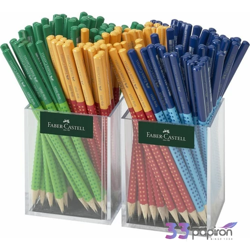 Faber Castell grafitceruza Grip,Jumbo kéttónusú, piros-narancssárga 111912