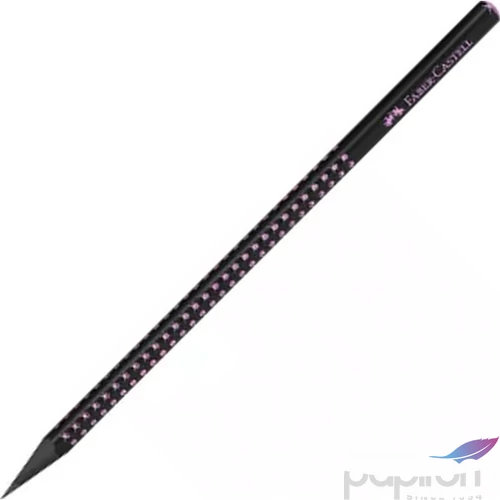 Faber Castell grafitceruza SPARKLE gyöngyházfényű fekete - pink HB=B