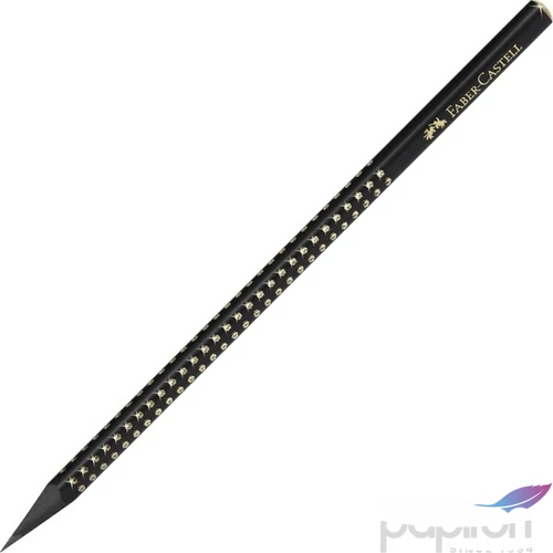 Faber Castell grafitceruza SPARKLE gyöngyházfényű fekete - ARANY HB=B