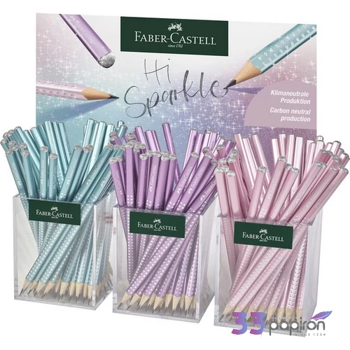 Faber Castell grafitceruza Sparkle gyöngyházfényű metál rózsaszín 118261