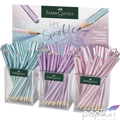Faber Castell grafitceruza Sparkle gyöngyházfényű metál rózsaszín