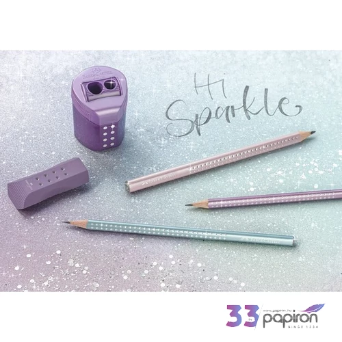 Faber Castell grafitceruza Sparkle Jumbo gyöngyházfényű metál türkizkék 111662