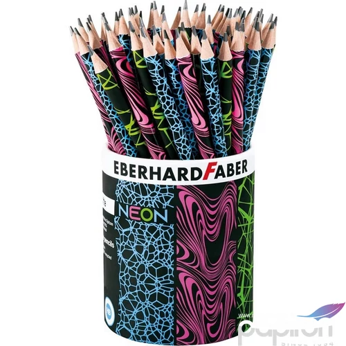 Eberhard-Faber grafitceruza HB, kerek testű vegyes Neon színek