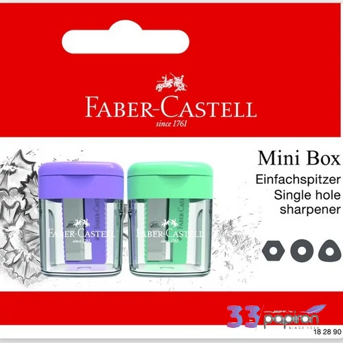 Faber Castell hegyező 2db-os műanyag tartályos pasztell színben BL.2024
