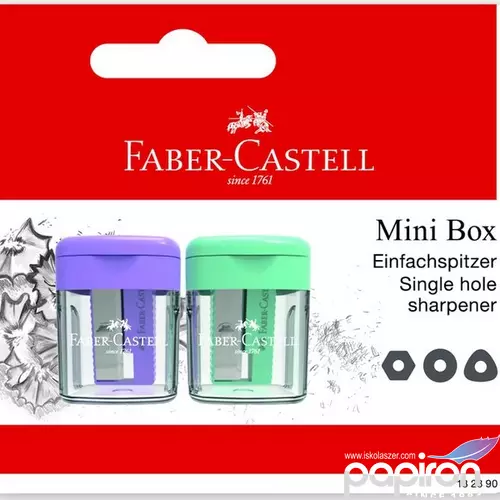 Faber Castell hegyező 2db-os műanyag tartályos pasztell színben BL.2024